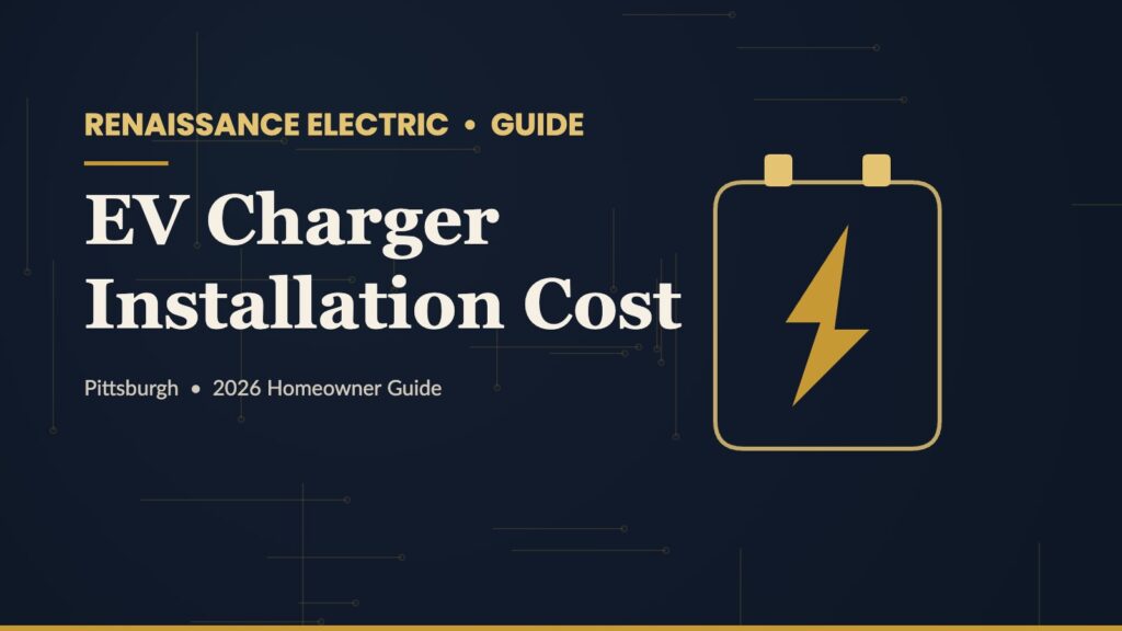 Branded Renaissance Electric cover graphic for the EV charger installation cost guide
